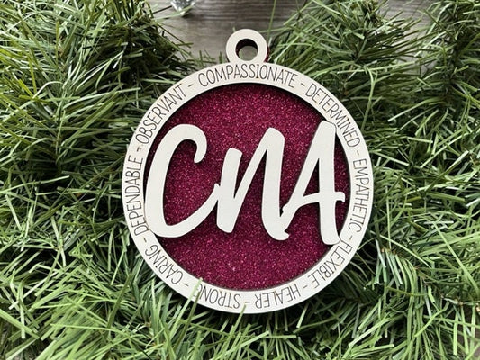 CNA Ornament/ CNA Gift/ Nurse Gift/ Christmas Ornament/ Christmas Gift/ Occupational Ornament/ Career Gift/ Certified Nursing Assistant