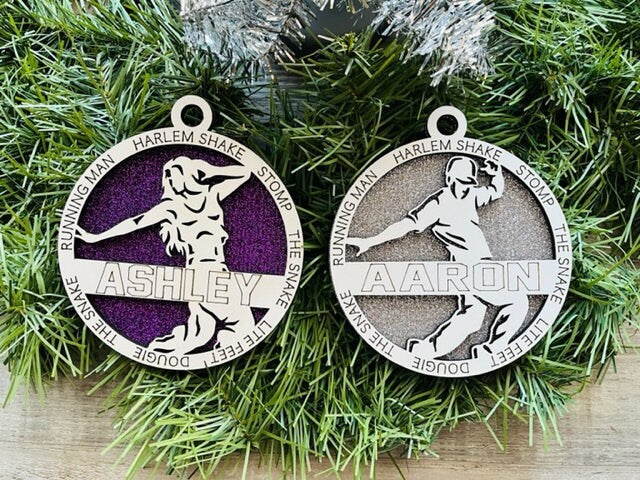 Hip Hop Dancer Ornament/ Personalized Ornaments/ Christmas Ornaments/ Hip Hop Dancer Gift/ Male or Female/Glitter or Standard Backer/No Icon