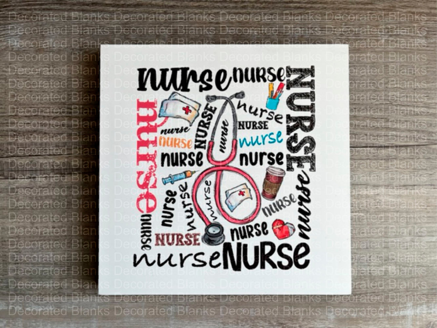 Nurse Plaque/ Nurse Sign/ Nurse Gift/ Nurse Subway Art/ Gift for Nurse/ Nurse Appreciation/ Occupational Gift/ Gift for Desk/Nurse Desk Gift