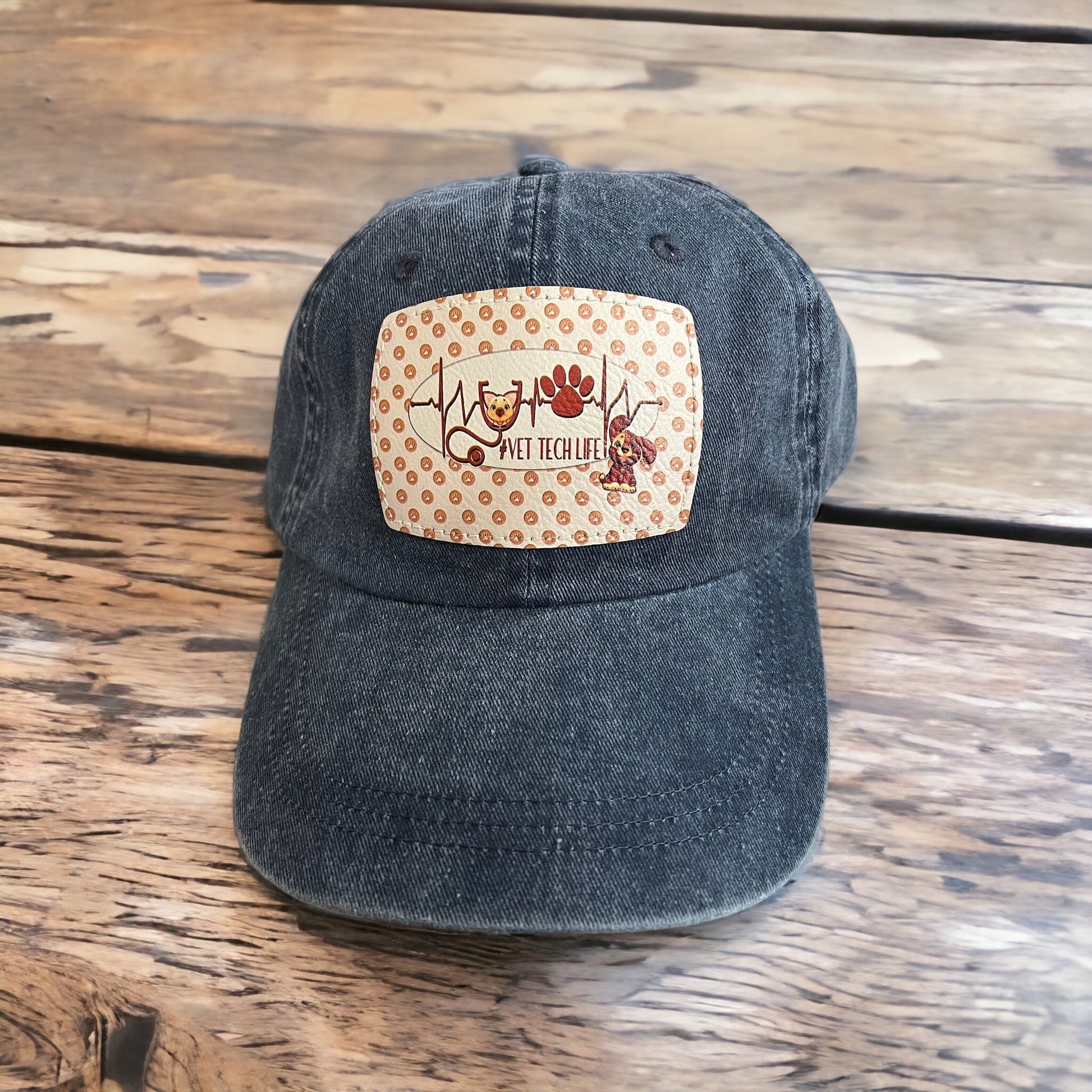 Vet Tech Hat/ Vet Tech Life Hat/ Colored Patch/ Vet Tech Gift/ Vet Tech Appreciation/ Gift for Vet Tech/ Vet Hat/ Vet Gift/ Vet Appreciation