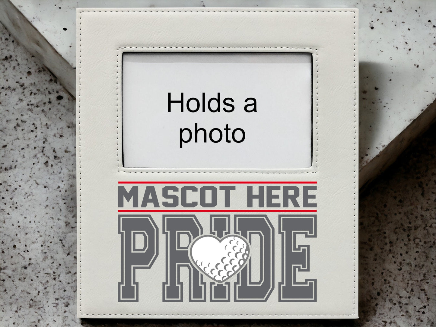 Golf Frame/ Pride Frame/ Sports Frame/ Spirit Frame/ School Mascot Frame/ Leatherette Frame/ Senior Gift/ Team Gift/ Coach Gift