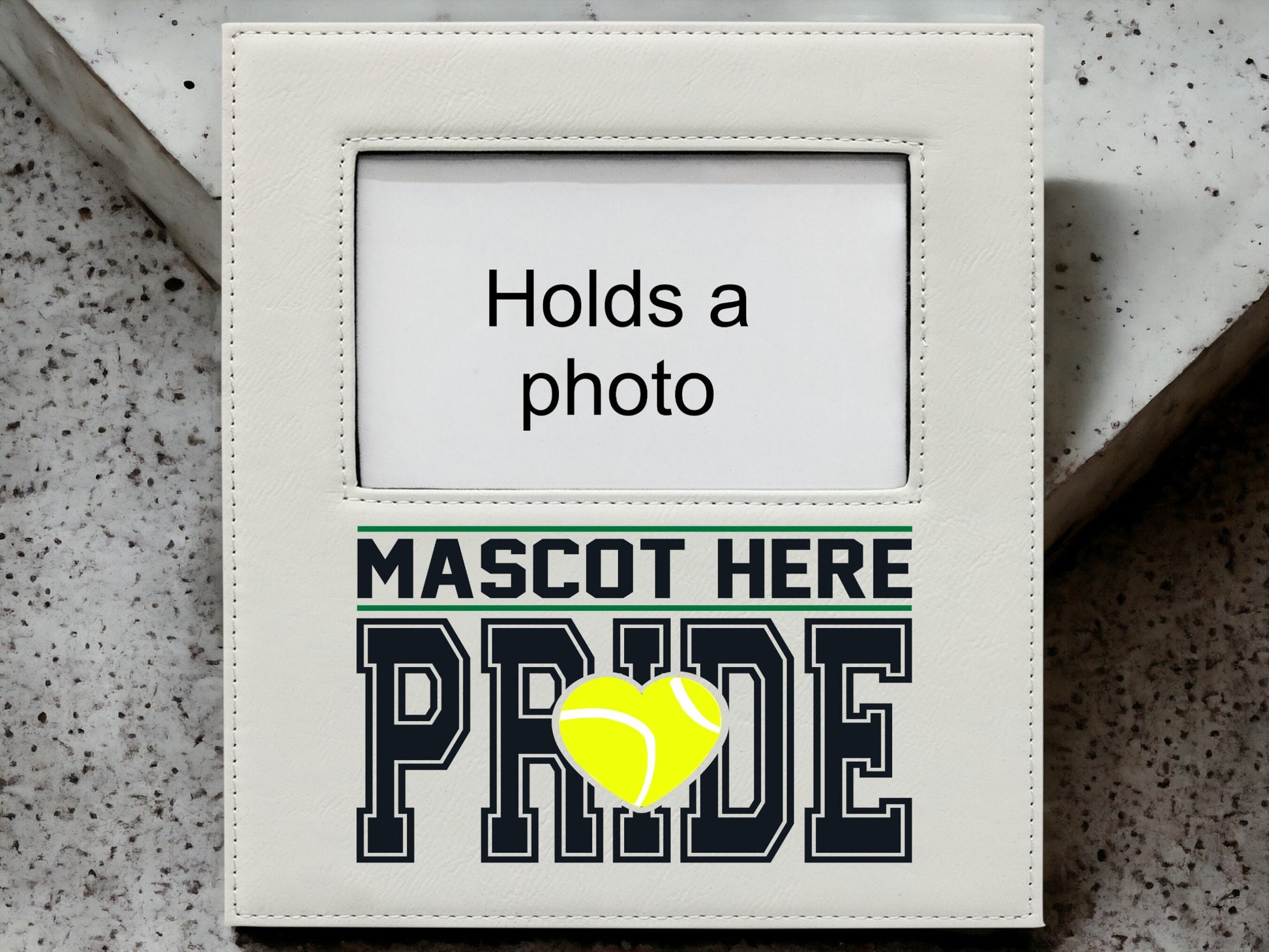 Tennis Frame/ Pride Frame/ Sports Frame/ Spirit Frame/ School Mascot Frame/ Leatherette Frame/ Senior Gift/ Team Gift/ Coach Gift