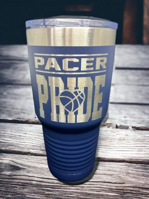 Basketball Tumbler/ Personalized Mascot Tumbler/ Pride Tumbler/ Engraved Sport Tumbler/ Spirit Tumbler/ Spirit Gift/ Sport Gift/ 30 oz