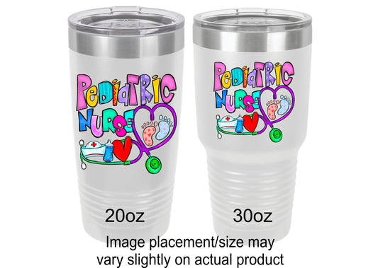 Pediatric Nurse Tumbler with Feet