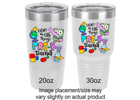 Pre K Teacher Tumbler